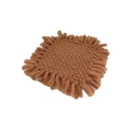 YIXANNX Bébé Photographie Accessoires Couverture Main Crochet couvertures Remplissage posant Stuffer Photo Coussin 4545 Fibre pour Nouveau-né, Café, 45 * 45 cm