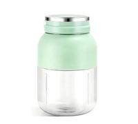 YIXANNX Blender-presse-fruits portable 1200 ml, rechargeable, sans,vert | couvercle, facile à utiliser et prêt en quelques secondes.