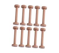YIXANNX Bobines en bois vides, robustes et de grande taille, pour enrouler Pour tous types de fils laines. Idéales pour les projets couture et autres loisirs créatifs, Beige, Longueur 96 mm