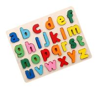 YIXANNX Bois Alphabet Numéro Puzzles Enfants Éducation Précoce Géométrique Arithmétique Jouet Apprentissage Reconnaissance Cadeaux Assortis