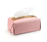 YIXANNX Boîte à mouchoirs en cuir porte-serviettes salon ménage voiture papier serviette couverture Organisation anti-poussière distributeur étui
