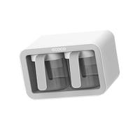 YIXANNX Boîte d'assaisonnement murale de remplacement, multi-tasses, couleur unie, cuisine moderne, conteneur de condiments sucre, organisateur, Gris, 2 tasses