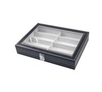 YIXANNX Boîte De Rangement De Lunettes Organisateur Lunettes Élégant Pour Vitrine Bijoux Pour Un Rangement Ordonné 8 Grilles Organisateur Soleil Eyeglass Display Box