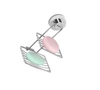 YIXANNX Boîte de rangement murale en plastique avec porte-savon intégré et égouttoir intégré. Idéale pour la salle de bain familiale. Résistante à la rouille et robuste.