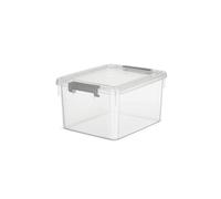 YIXANNX Boîte de rangement pour jouets, bac,Pas de lignes de quadrillage | transparent, format 20 L