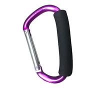 YIXANNX Boucle en éponge Structure Ferme multifonctionnelle Bouton en D Fermoir métal D-Ring Forme Crochet Sac à Shopping Crochets, Mauve, 140 * 80mm