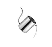 YIXANNX Bouilloire à filtre de 350 ml en acier inoxydable. Préparation manuelle par infusion. Bec verseur en col de cygne pour une saveur optimale, argent, 350 ml