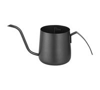 YIXANNX Bouilloire à filtre de 350 ml en acier inoxydable. Préparation manuelle par infusion. Bec verseur en col de cygne pour une saveur optimale, noir, 250 ml