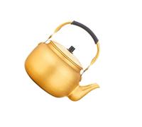 YIXANNX Bouilloire de table en aluminium épais, théière portable indispensable pour tous vos besoins en cuisine : faire bouillir de l'eau, infuser du thé, grande capacité, jaune, Jaune, 15L