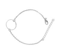 YIXANNX Bracelet de cheville élégant universel robuste rond élégant accessoire de mode Bracelets cheville cadeau créatif chaînes pied pour les femmes, argent