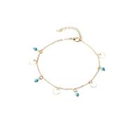 YIXANNX Bracelet de Cheville Universel Bijoux à la Mode Pendentif Or Argent Bracelets de Cheville Style Accessoires Plage Bracelets pour Femmes