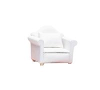 YIXANNX Canapé Simple Miniature avec Coussin - Et Fauteuil Portable Polyester Bon Cadeau Pratique À Transporter, Blanc