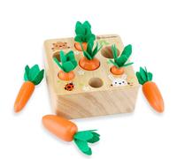 YIXANNX Carotte Jouet en Bois Apprentissage Playset pépinière Maternelle tri Jeux éducatifs préscolaire Filles Anniversaire Vacances