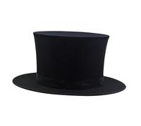 YIXANNX Chapeau Magique Pliable, Accessoire de Magicien pour Enfants, Tours de Magie et Danse. Jouet pour Enfants, Noir, 14 x 33.5 cm