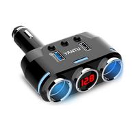 YIXANNX Chargeur de Voiture léger - Compact et Pratique à Transporter Le Chargeur Passe-Haut de Tension sans Fil ABS est léger