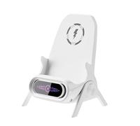 YIXANNX Chargeur sans Fil avec Zone de Chargement Plus Large, pour téléphone Portable, ABS, négociation Automatique, amplificateur magnétique de Bureau Debout