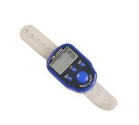 YIXANNX Compteur de rangées de marqueurs point avec lumière LED LCD écran d'affichage numérique électronique chronométrage Portable couture tour sport, Bleu, 4.5 * 3.5 * 1.2cm