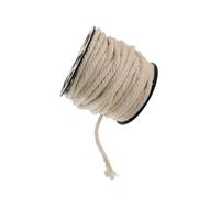 YIXANNX Corde en coton naturel de 50 m de long, idéale pour le macramé. Créez une décoration intérieure durable et des idées de bricolage uniques, Blanc, 20 m