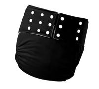 YIXANNX Couche-culotte lavable pour adulte, absorbante et respirante, conçue pour le confort des personnes à mobilité réduite. Élastiques réutilisables, Noir