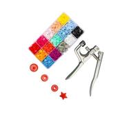 YIXANNX Couture western : jeans en flanelle, cuir Kam, oreilles noires, vêtements de style western, fermetures à pression, outils pour vêtements d'enfants, pince à pression, kit de boutons,