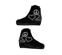 YIXANNX Couvre-Bottes de Skate Sac de couvertures Patin Organiser Les Chaussures Patinage sur Glace avec élastique Prolonger Le Temps Service Fabriqué en Polyester élastique Unisex Roller, Noir, M