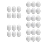 YIXANNX Création d'œufs de Pâques en Mousse, Cadeaux Faits Main, projets Scolaires DIY, décoration de Pâques et activités familiales pour Les écoles maternelles, Peinture, 30 pièces, 6.7 x 4.7 cm