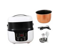 YIXANNX Cuiseur à riz multifonctionnel Mini cuiseur à riz de voyage 2L pour voiture, idéal pour la cuisson de soupes et porridges, avec fonction multicuiseur