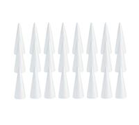 YIXANNX Décorations de Noël, activités et Objets artisanaux : cônes en Mousse colorés pour des créations Originales et des fêtes mémorables ; Formes en polystyrène, Blanc, 150 mm
