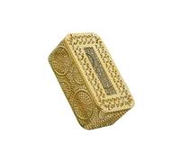 YIXANNX Distributeur de mouchoirs en papier, boîte de rangement pour mouchoirs en papier, finition brillante et construction robuste, un ajout élégant à toute pièce. Boîte distributeur, or, B