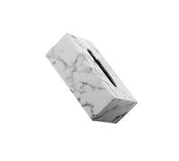 YIXANNX Distributeur de mouchoirs en papier élégant et raffiné, style marbre, pour salle de bain, bureau maison. Facile à recharger. Design classique effet marbre.