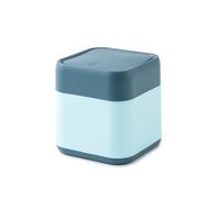 YIXANNX Dites adieu Pour aux odeurs désagréables avec notre poubelle domestique sans odeur poubelle de rangement avec couvercle de bureau minimaliste, Bleu foncé + Li