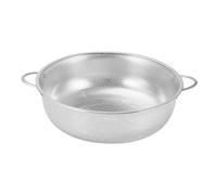 YIXANNX Égouttoir à petits trous pour légumes, passoire de cuisine en acier inoxydable durable et antirouille, Argent, 16.5 cm