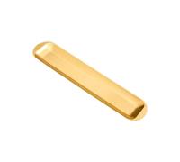 YIXANNX Élégant plateau à sushis en acier inoxydable, accessoire de service raffiné pour une table élégante. Idéal pour les apéritifs, les fruits et le fromage. Vaisselle rectangulaire, Or, L