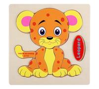 YIXANNX Enfant Dessin animé Style Assemblage Bloc de Bois Jouet Coordination œil-Main Cerveau Exercice Jouet Motif de noël aléatoire