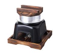 YIXANNX Ensemble complet de casserole à riz japonaise avec couvercle en bois et plateau, idéal pour les pique-niques, le camping et les activités de plein air, Noir, petit