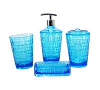 YIXANNX Ensemble d'accessoires de salle de bain comprenant un porte-savon et un gobelet pour bain bouche haut gamme, distributeur savon, porte-brosse à dents portable et support pour brosse