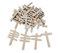 YIXANNX Ensemble de 50 Panneaux directionnels en Bois de qualité supérieure pour la Construction maquettes Trains, Maisons poupées, d'accessoires Rue et détails paysagers. Panneau, Définir Un