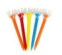 YIXANNX Ensemble de Tees de Golf Portables en Plastique léger, idéal pour la Pratique intérieure et extérieure. Un équipement Parfait pour Les Amateurs Golf. Cinq Tees en Plastique, 7 cm