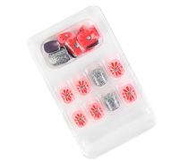 YIXANNX Faux Ongles Portable Correspondance Parfaite Simple à Appliquer Diverses Formes Faux Ongle Couverture Complète Forte Viscosité Paster, onze, F741