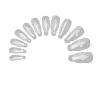 YIXANNX Faux ongles transparents à couverture intégrale, aspect naturel, en ABS sûr, adaptés à différents types d'ongles. Conception couverture intégrale. Ces faux ongles sont faciles peindre et