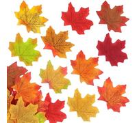 YIXANNX Feuilles d'érable artificielles d'automne, Aspect réaliste, polyvalentes pour la décoration de Mariage et de Maison, à Faible Entretien, élégantes , Couleur Assortie