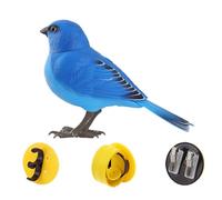 YIXANNX Figurine d'oiseau interactif avec Chant et gazouillis, Jouet Amusant pour Enfants, en PP. Activation sonore. , Mésange Bleue , 13.5 x 9 cm