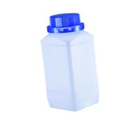 YIXANNX Flacon de stockage de réactifs à large ouverture 1000 ml avec couvercle. Gestion efficace des liquides et distribution sécurisée des solutions chimiques, avec capuchon bleu
