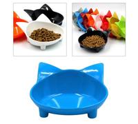 YIXANNX Gamelle pour Chiots avec Fond en Caoutchouc antidérapant, idéale pour Les Petits et Moyens Chiens et Chats. Bol en mélamine surélevé céramique, Bleu, 6.3 x 14.5 cm