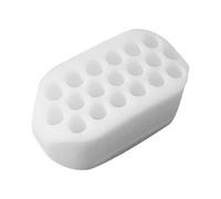 YIXANNX Hommes Femmes Silicone mâchoire Formateur Exercice Facial Jawline Massage Formation Fitness Exercice beauté Fournitures en Plein air, Blanc, 2 pièces