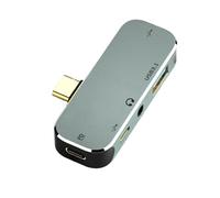YIXANNX Hub USB Type-c Ordinateurs Portables téléphones Portables PD100W connecteur de câble en Alliage d'aluminium Transfert de données Dispositif convertisseur Compatible, Type 2