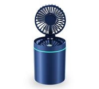 YIXANNX Humidificateur portatif à 3 vitesses de charge de brouillard ventilateur pulvérisation d'eau avec refroidissement portatif léger sports plein air, Bleu