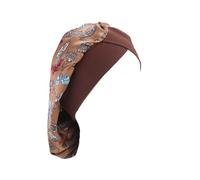 YIXANNX Impression Imprimé Soie Bonnet Floral Design Élasticité À La Mode Douceur Chapeau Couvre- Couverture Caps De Couchage, Café