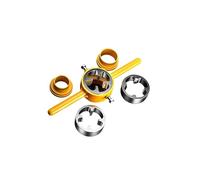 YIXANNX Kit de filière manuelle robuste pour tuyaux en plastique - Outil de filetage haute performance pour tuyaux d'eau - Mécanisme verrouillage sécurisé - Outil filetage fiable et réutilisable