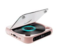 YIXANNX Lecteur CD avec écouteurs pour Une expérience Musicale Fluide sans Fil pour Une Connexion Bluetooth pouvant être connecté, Rose
